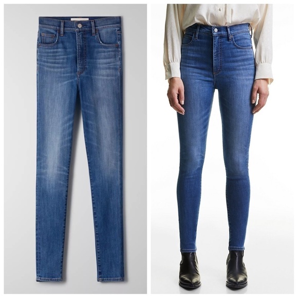 ARITZIA Denim Forum The Lola High Skinny in Medium Lagoon Size 28 - Picture 1 of 12
